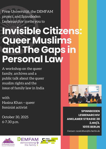 Workshop "Invisible Citizens: Queer Muslims and The Gaps in Personal Law"